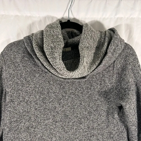 J Crew Sweater Women's Small Grey Long Sleeve Mock Neck Pockets Wool Blend - Picture 2 of 10
